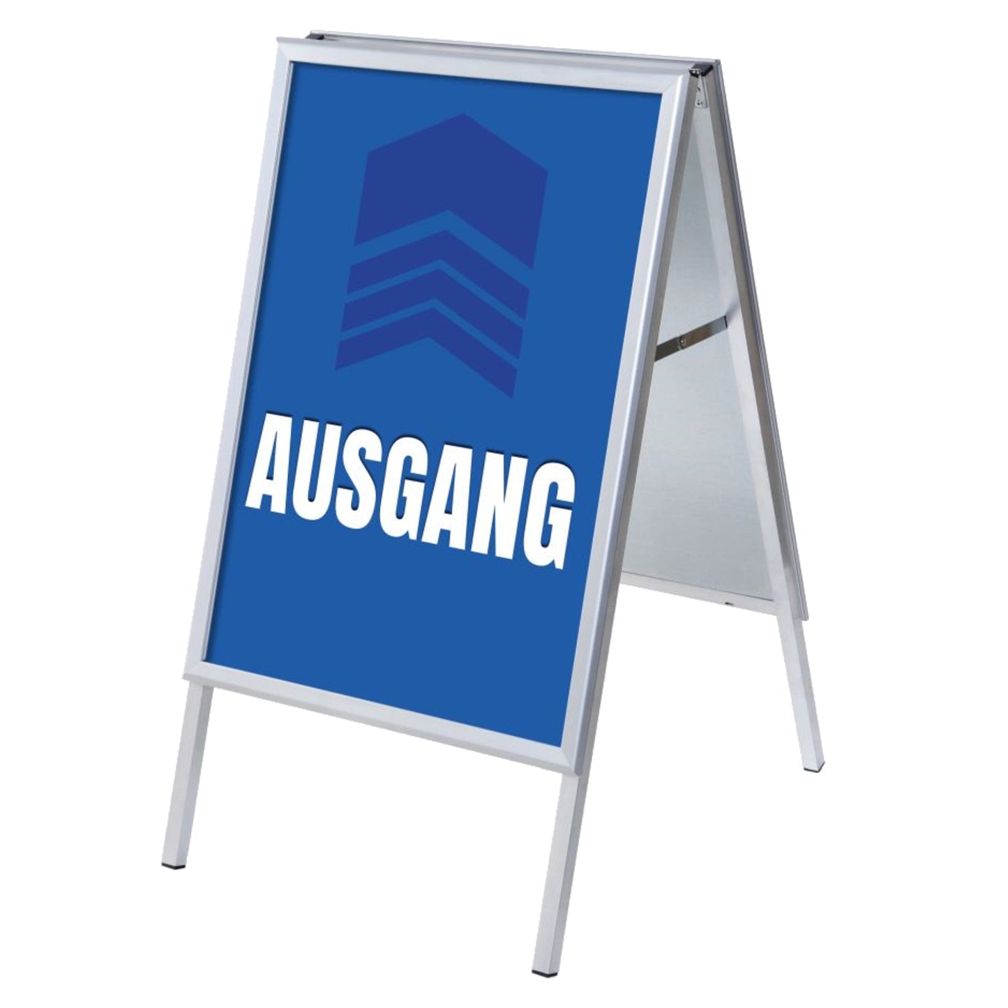 Showdown® Displays Kundenstopper 63,9 x 109,4 x 74,4 cm (B x H x T) DIN A1 Aluminium silber