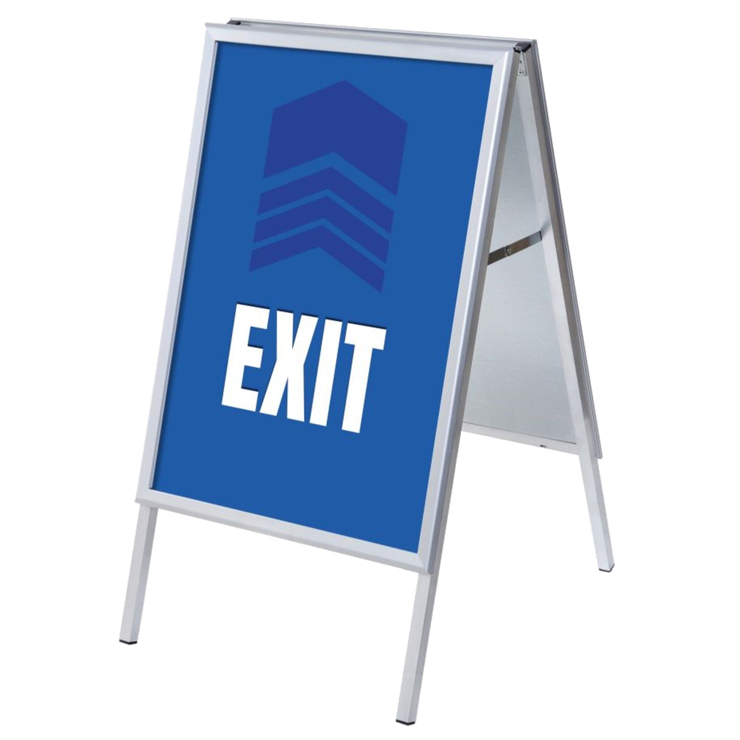 Showdown® Displays Kundenstopper 63,9 x 109,4 x 74,4 cm (B x H x T) DIN A1 Aluminium silber