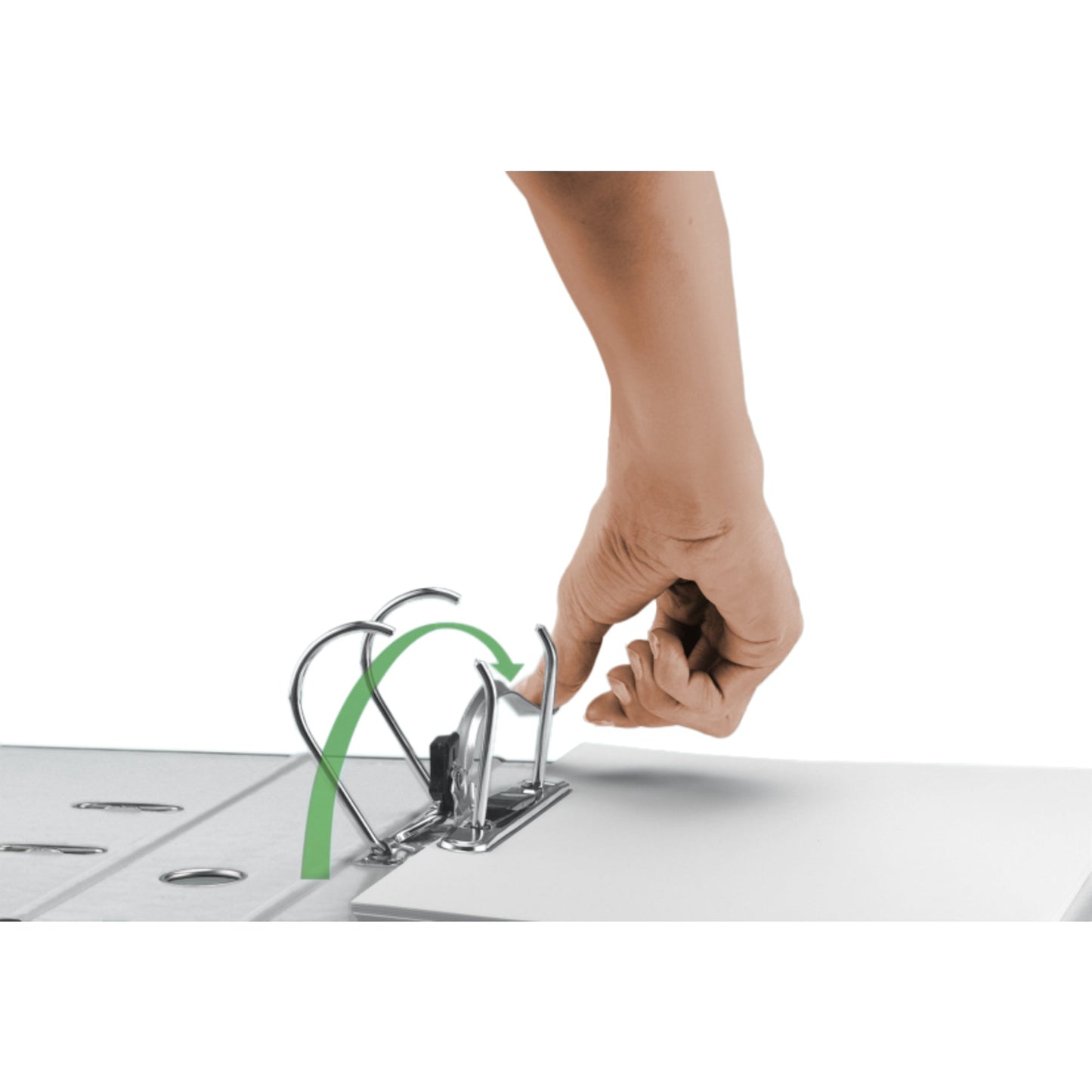 Leitz Ordner 80mm DIN A4 Rückenschild: geklebt mit Schlitzen Werkstoff: Graupappe, recycelt Material außen: Papier, recycelt Material innen: Papier, recycelt rot