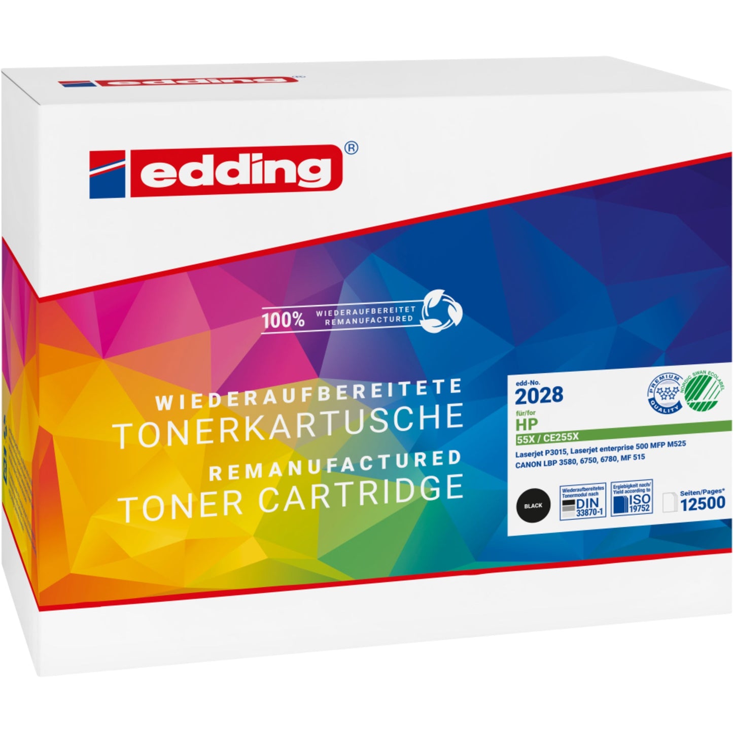 edding Toner kein Originalzubehör Kompatibel mit: HP 55X EDD-2028 ca. 12.500 Seiten schwarz