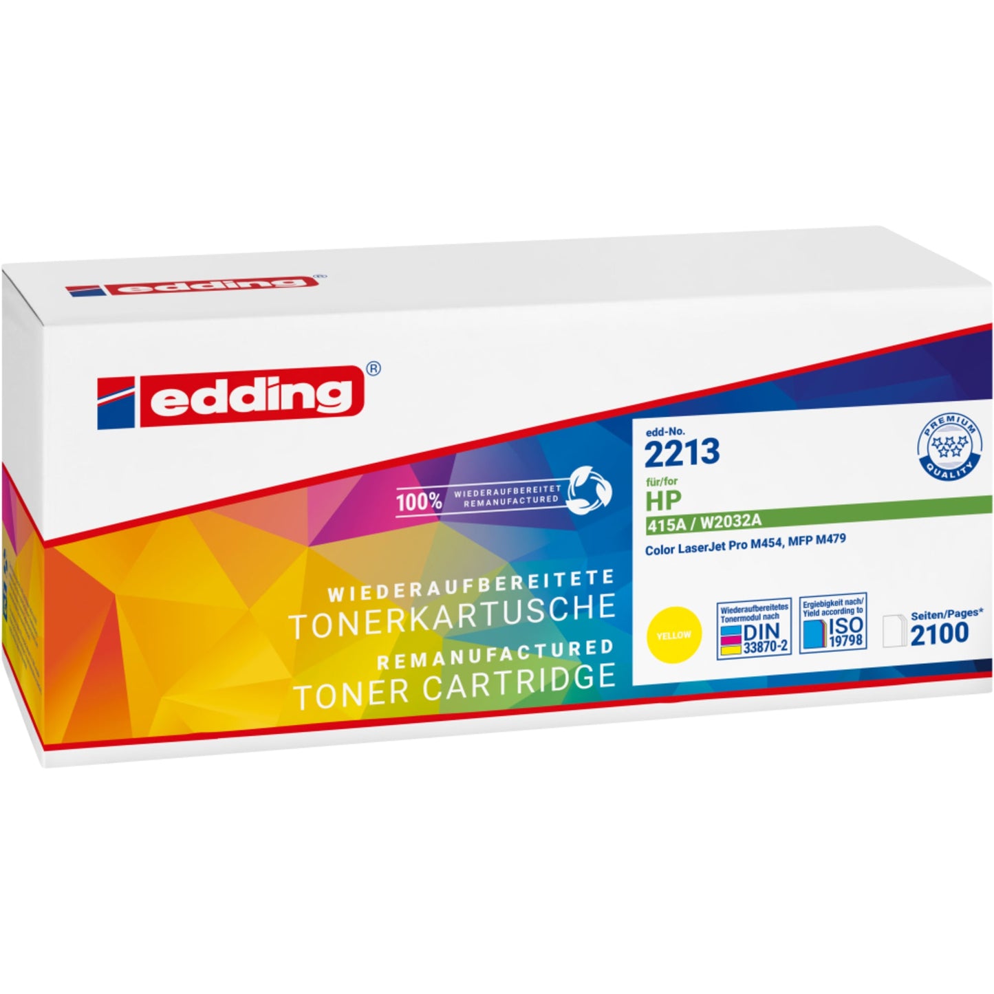 edding Toner kein Originalzubehör Kompatibel mit: HP 415A EDD-2213 ca. 2.100 Seiten gelb