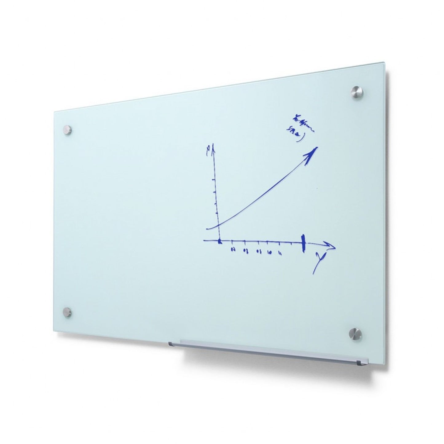 Showdown® Displays Glasboard Scritto® 90 x 60 x 4 cm (B x H x T) Tafel magnethaftend Sicherheitsglas weiß