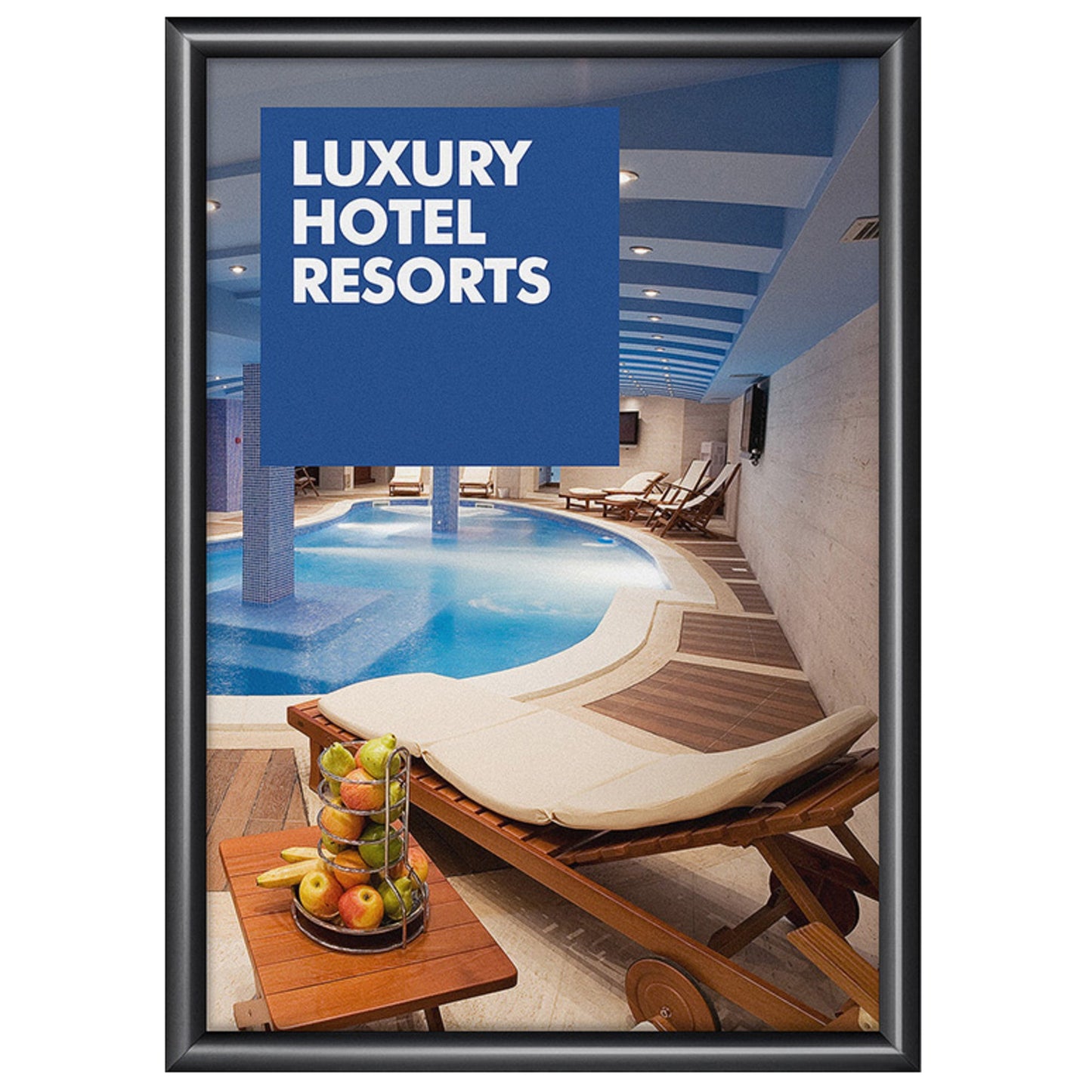 Showdown® Displays Bilderwechselrahmen Standard 45,1 x 62,5 x 1,1 cm (B x H x T) DIN A2 Aluminium schwarz