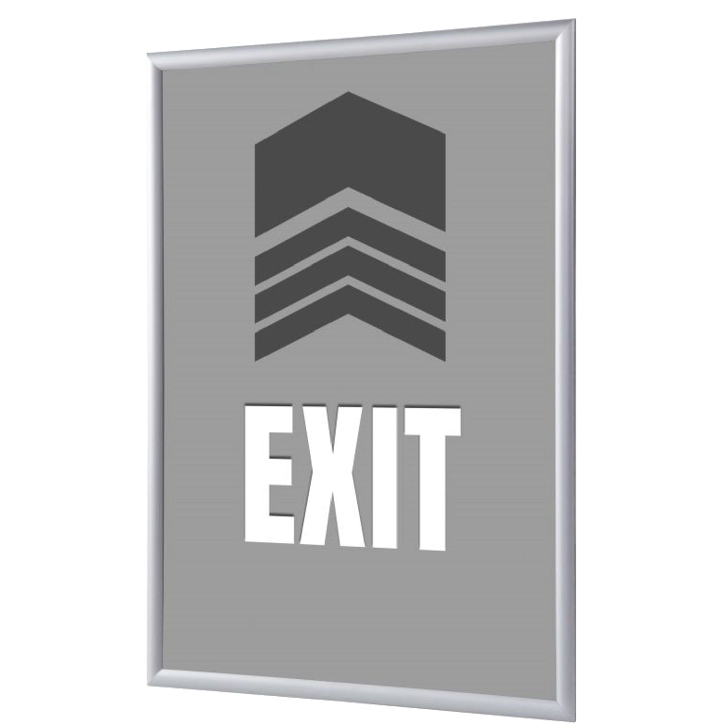 Showdown® Displays Bilderwechselrahmen 24,1 x 32,8 x 1,1 cm (B x H x T) DIN A4 Aluminium, eloxiert grau