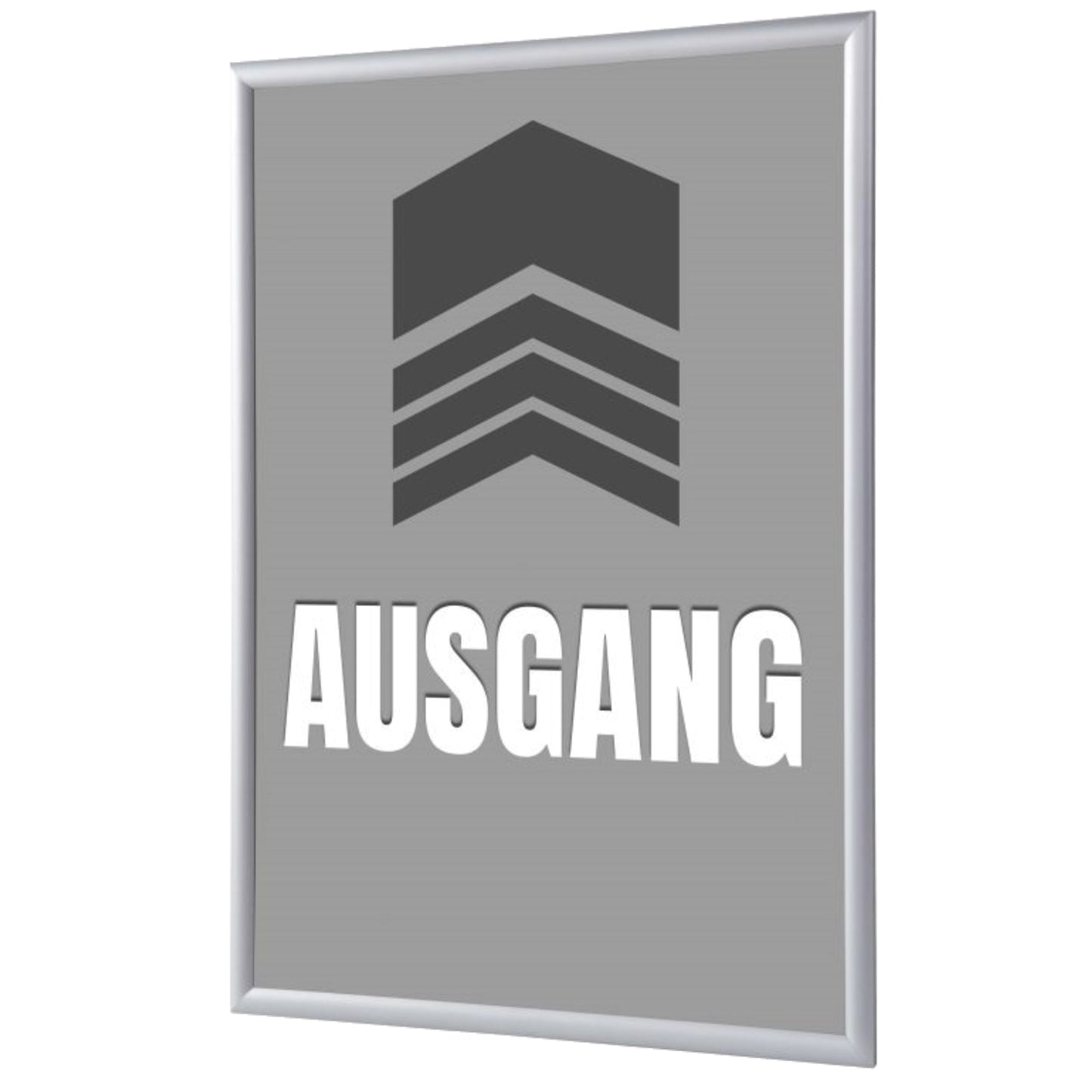 Showdown® Displays Bilderwechselrahmen 24,1 x 32,8 x 1,1 cm (B x H x T) DIN A4 Aluminium, eloxiert grau