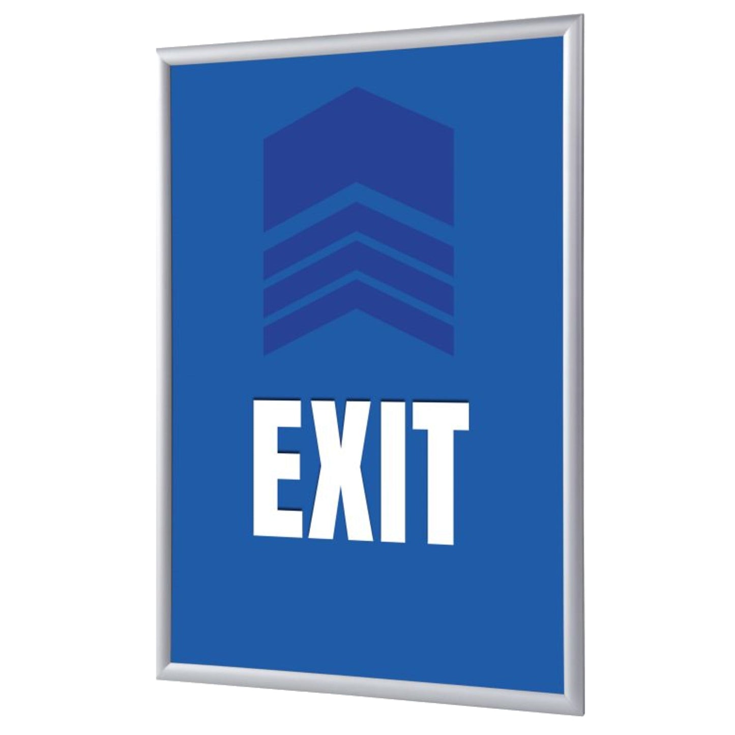 Showdown® Displays Bilderwechselrahmen 24,1 x 32,8 x 1,1 cm (B x H x T) DIN A4 Aluminium, eloxiert grau