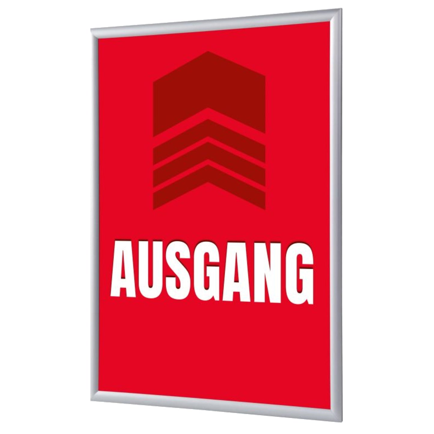 Showdown® Displays Bilderwechselrahmen 24,1 x 32,8 x 1,1 cm (B x H x T) DIN A4 Aluminium, eloxiert grau