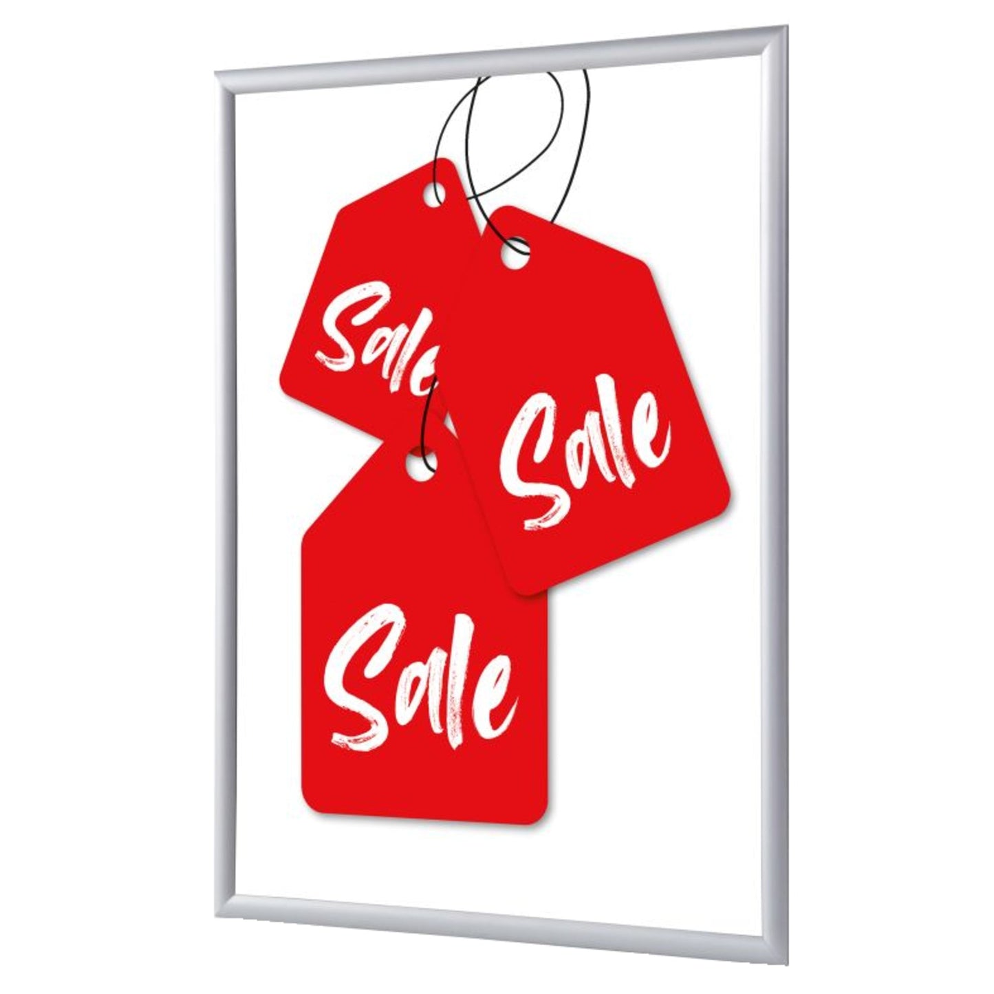 Showdown® Displays Bilderwechselrahmen 62,5 x 87,2 x 1,1 cm (B x H x T) DIN A1 Aluminium, eloxiert grau