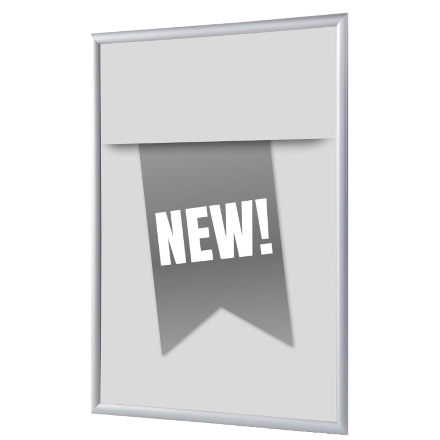 Showdown® Displays Bilderwechselrahmen 62,5 x 87,2 x 1,1 cm (B x H x T) DIN A1 Aluminium, eloxiert grau