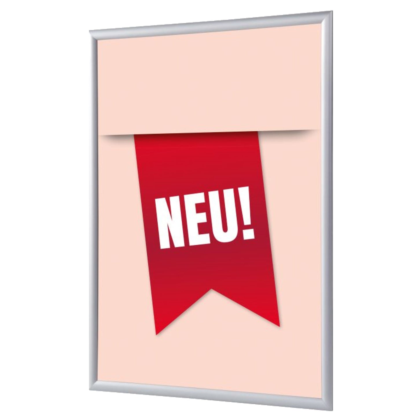 Showdown® Displays Bilderwechselrahmen 62,5 x 87,2 x 1,1 cm (B x H x T) DIN A1 Aluminium, eloxiert grau