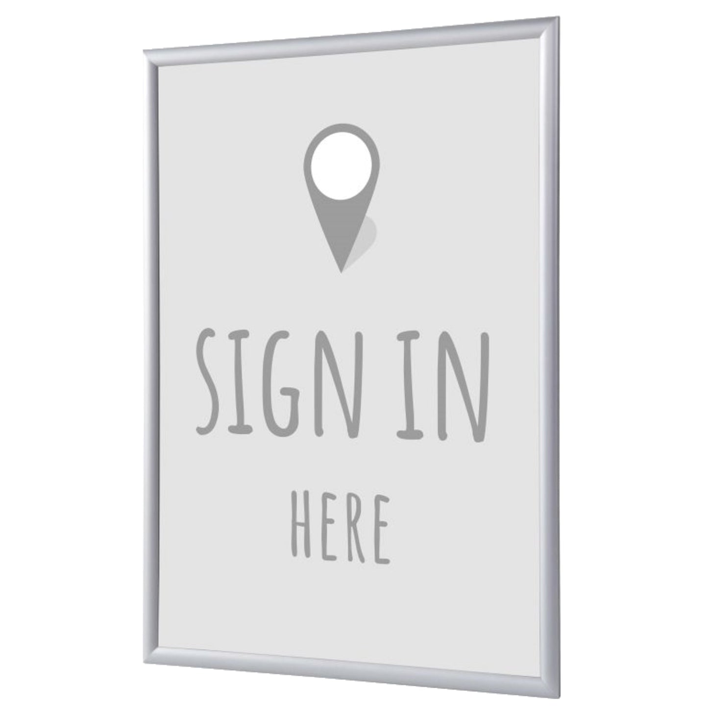 Showdown® Displays Bilderwechselrahmen 62,5 x 87,2 x 1,1 cm (B x H x T) DIN A1 Aluminium grau