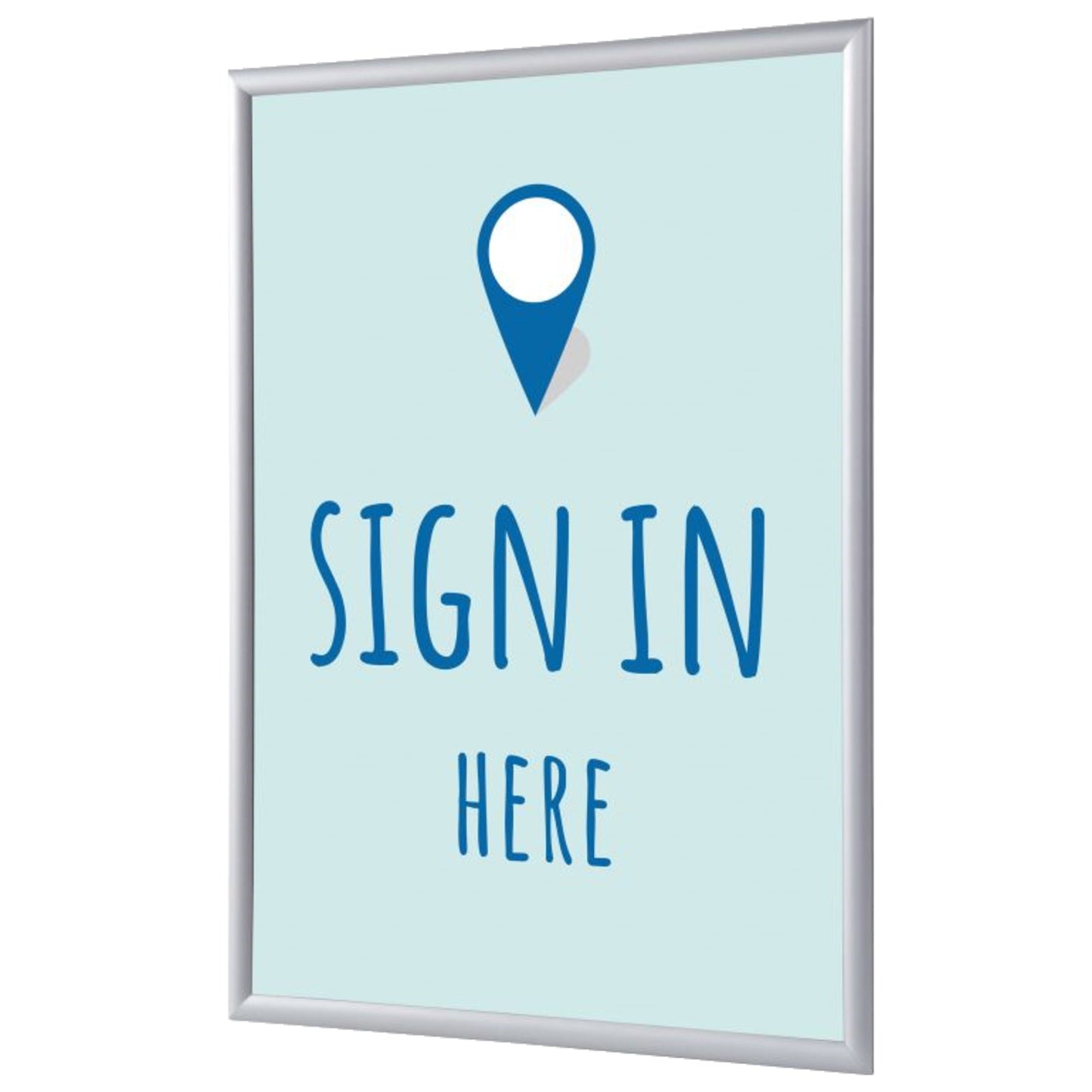 Showdown® Displays Bilderwechselrahmen 62,5 x 87,2 x 1,1 cm (B x H x T) DIN A1 Aluminium grau