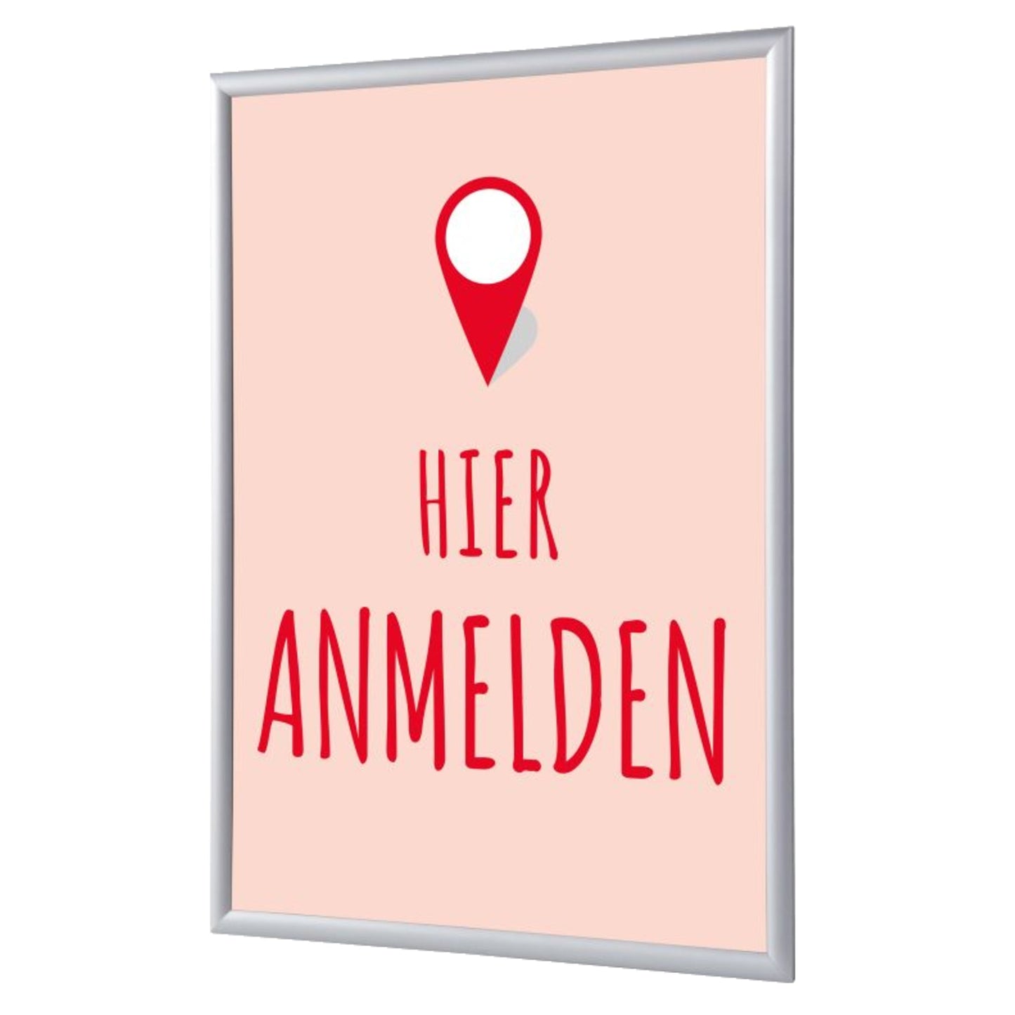 Showdown® Displays Bilderwechselrahmen 62,5 x 87,2 x 1,1 cm (B x H x T) DIN A1 Aluminium grau