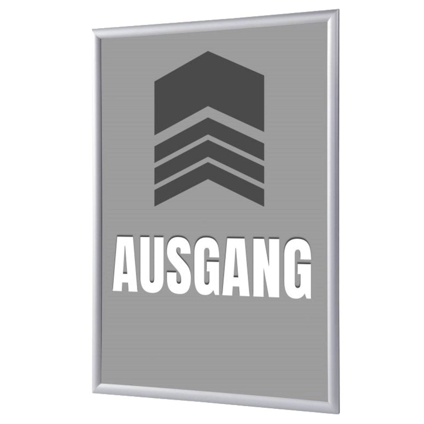Showdown® Displays Bilderwechselrahmen 62,5 x 87,2 x 1,1 cm (B x H x T) DIN A1 Aluminium, eloxiert grau