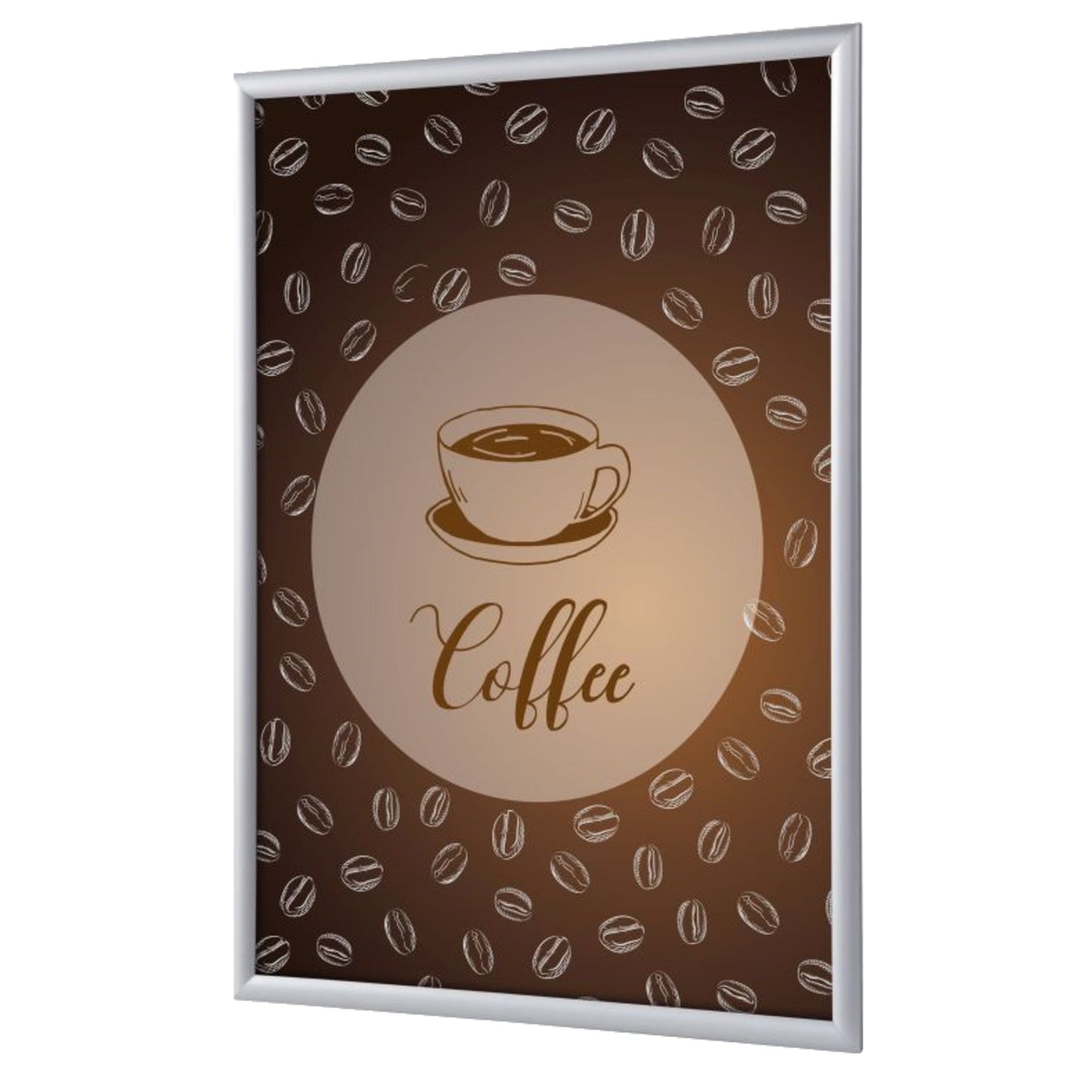 Showdown® Displays Bilderwechselrahmen 24,1 x 32,8 x 1,1 cm (B x H x T) DIN A4 Aluminium, eloxiert grau