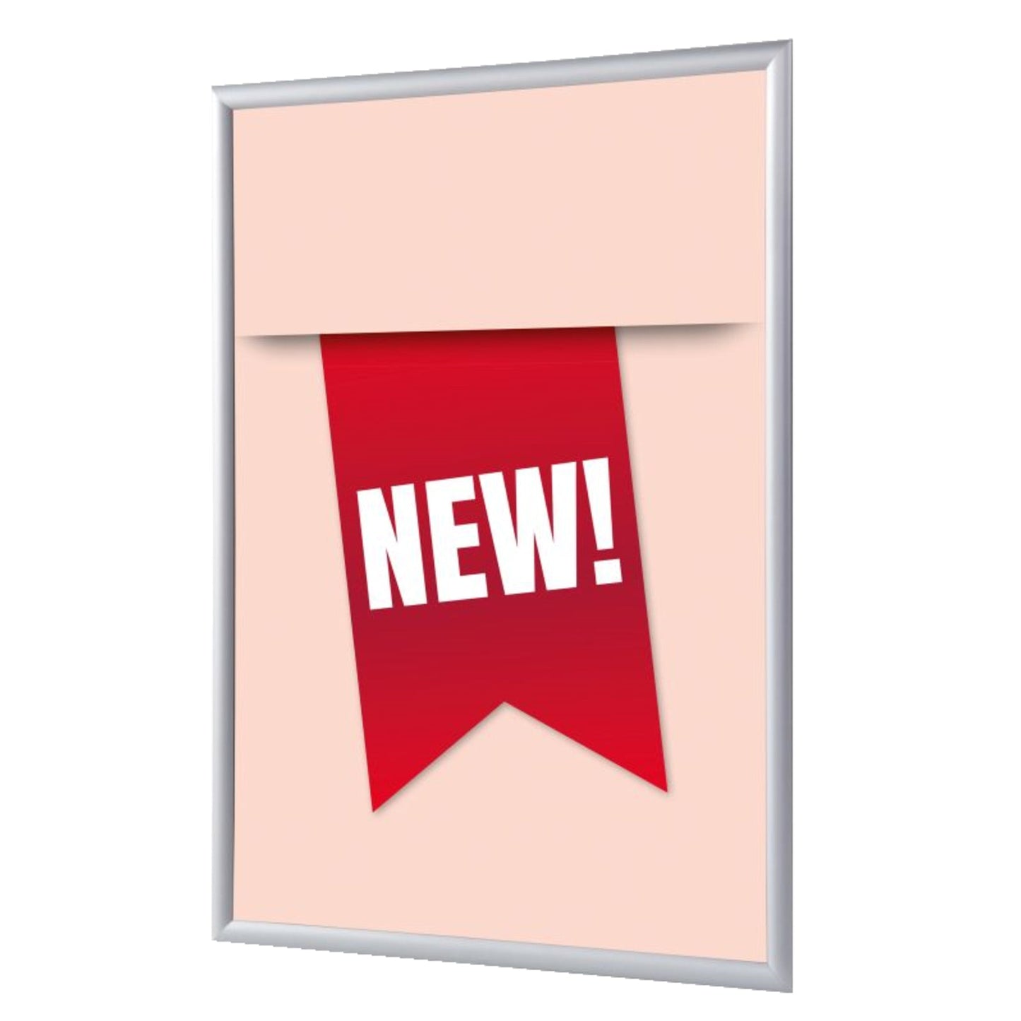 Showdown® Displays Bilderwechselrahmen 24,1 x 32,8 x 1,1 cm (B x H x T) DIN A4 Aluminium, eloxiert grau
