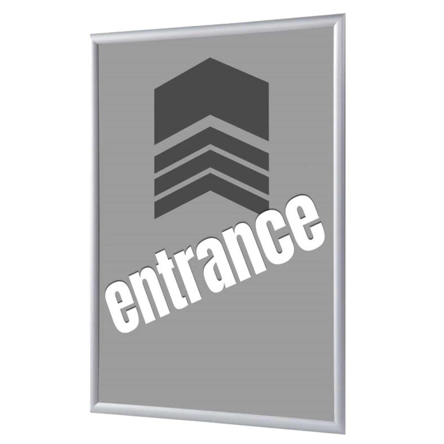 Showdown® Displays Bilderwechselrahmen 24,1 x 32,8 x 1,1 cm (B x H x T) DIN A4 Aluminium, eloxiert grau