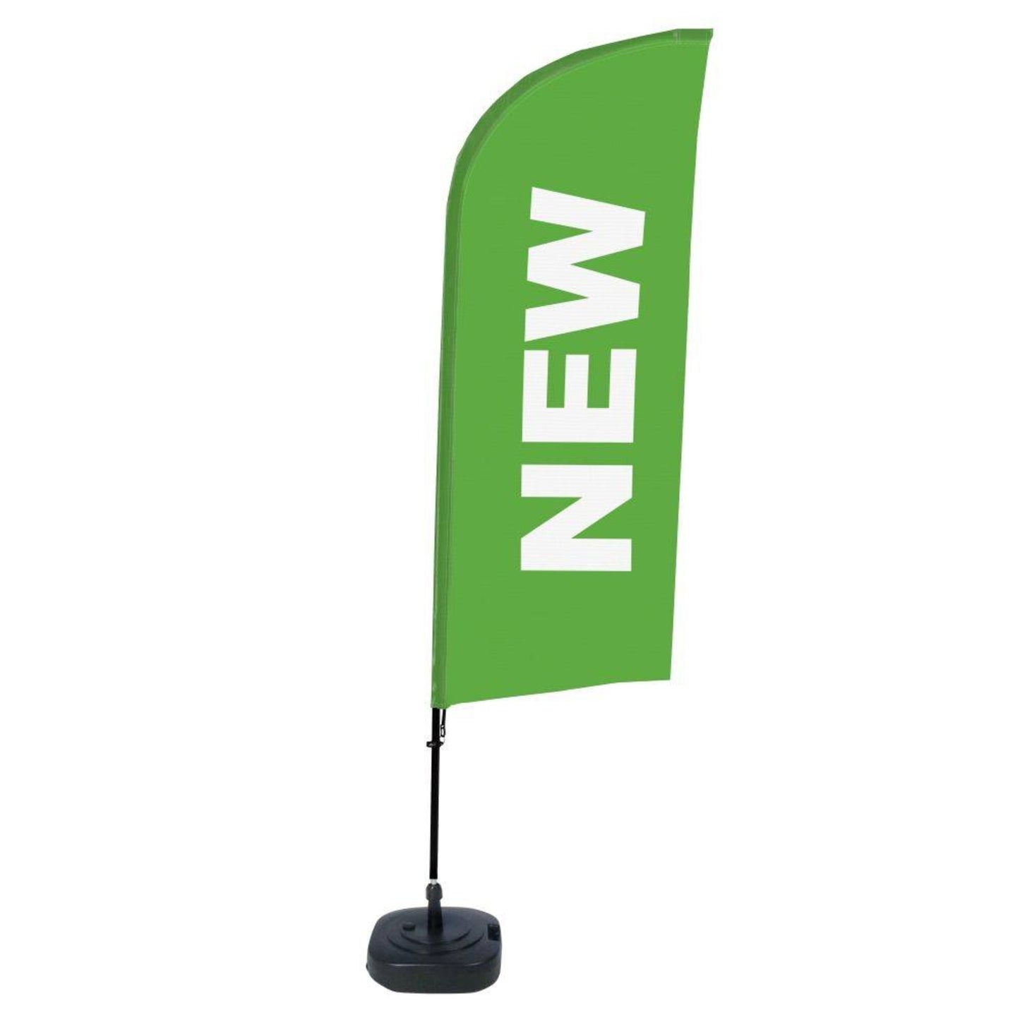 Showdown® Displays Werbesegel 110,5 x 330 x 48 cm (B x H x T) mit Aufdruck 100 % Polyester grün