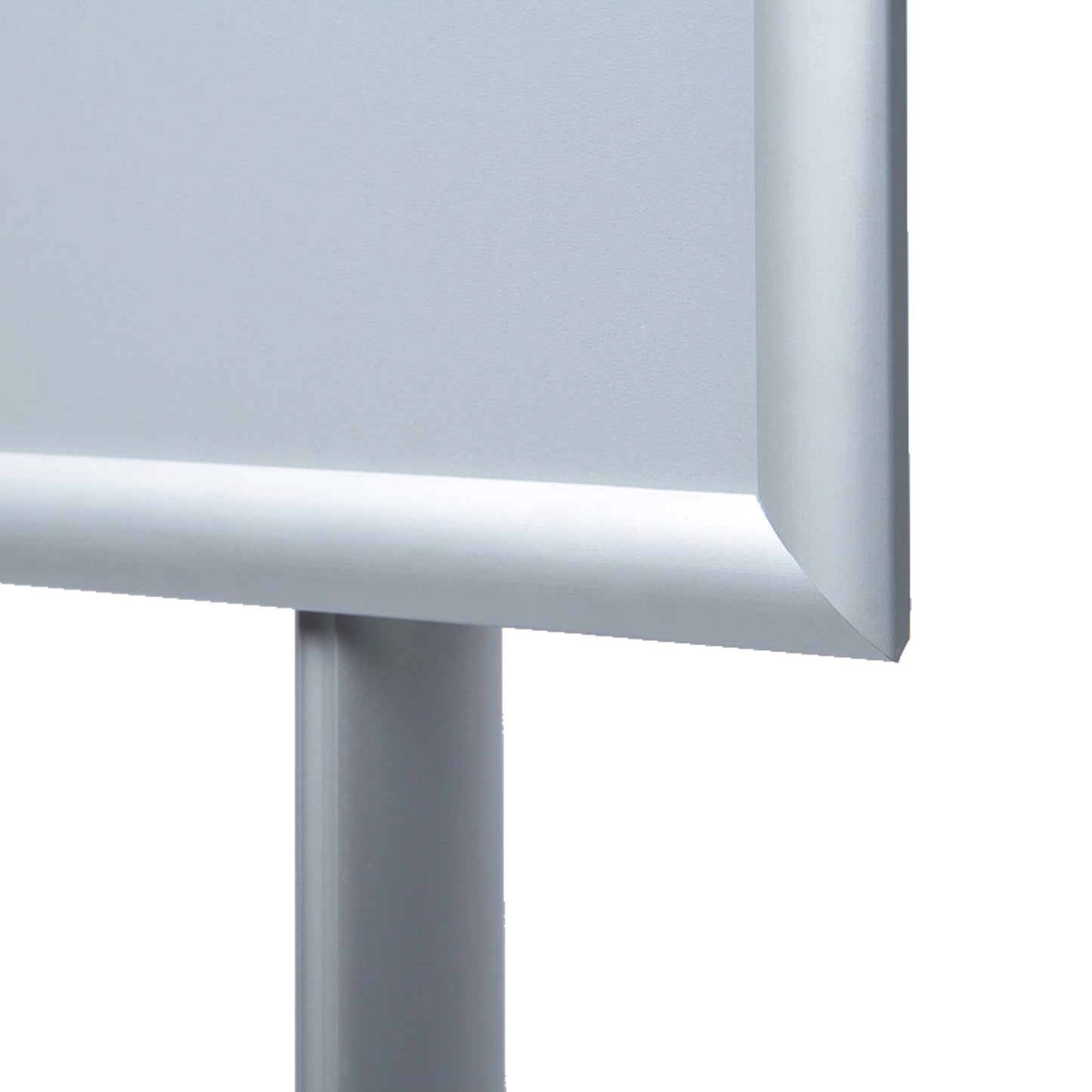 Showdown® Displays Infodisplay Design Standard 33 x 140,4 x 33 cm (B x H x T) DIN A4 silber