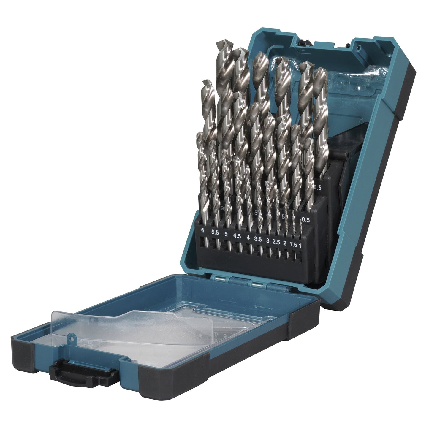 Makita® Bohrersatz HSS-GS 25 Teile 1/1,5/ 2/2,5/3/3,5/4/4,5/5/5,5/6/6,5/7/7,5/8/8,5/9/9,5/10/11,5/12/12,5/13mm