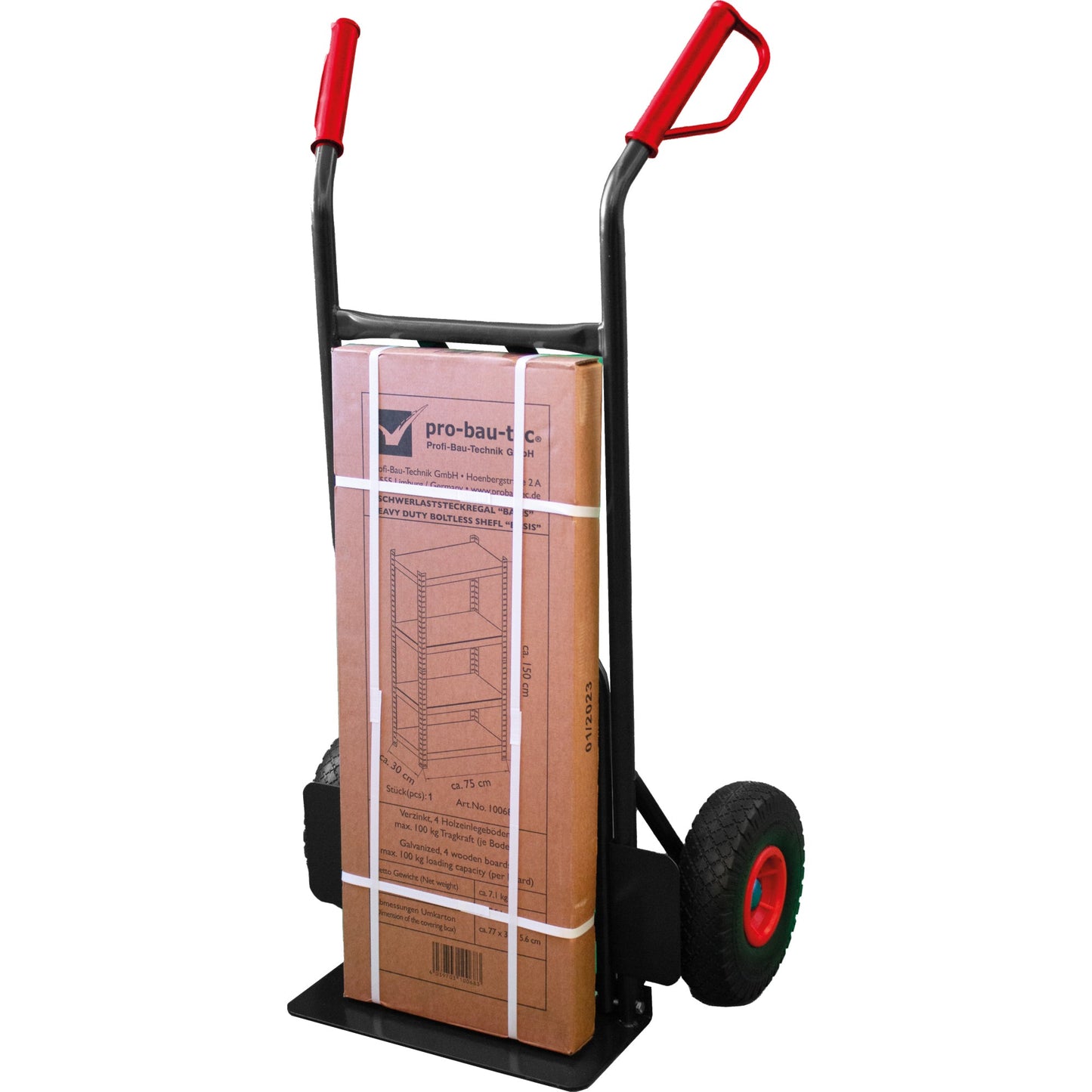 pro-bau-tec Sackkarre Extension 58 x 112,5 x 45,5 cm (B x H x L) 200kg Stahl schwarz