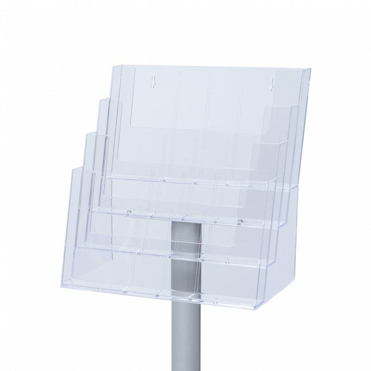 Showdown® Displays Prospektständer 34 x 111,5 x 33 cm (B x H x T) transparent 4 Fächer