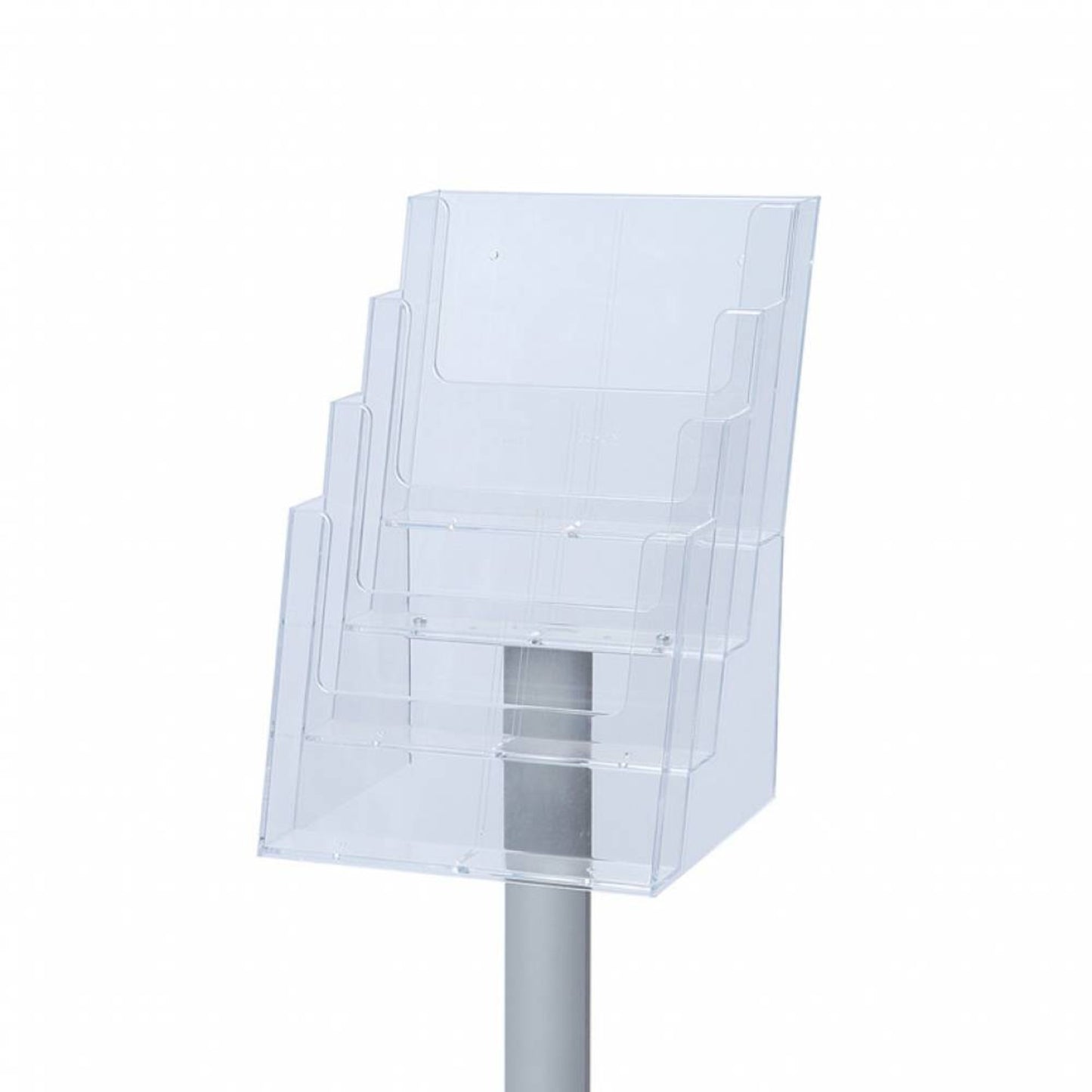 Showdown® Displays Prospektständer 33 x 111,5 x 33 cm (B x H x T) transparent 4 Fächer