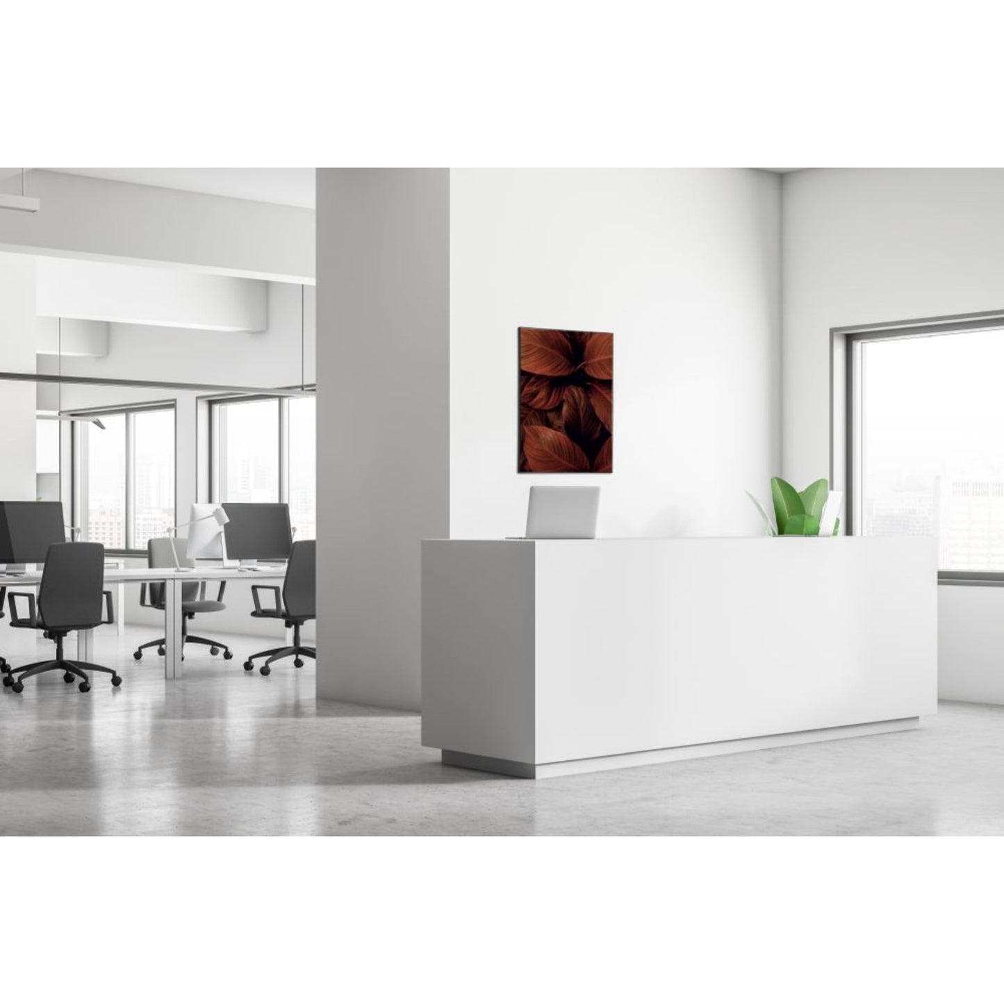 Showdown® Displays Dekobild Botanische Blätter 84,1 x 59,4 cm (B x H) Holz