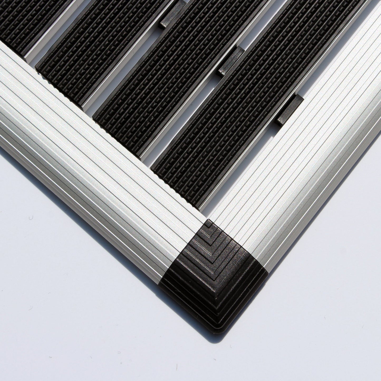 Doortex Schmutzfangmatte Alumat Außenbereich 40 x 60 cm (B x L) Aluminium/PVC schwarz