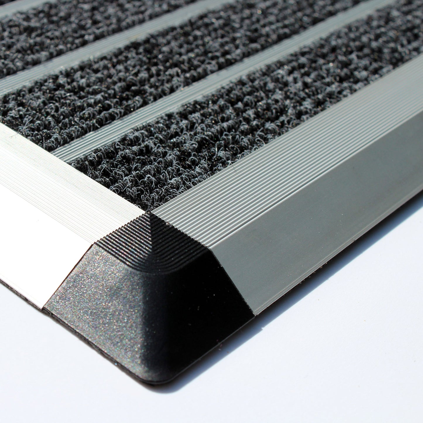 Doortex Schmutzfangmatte Alumat Innenbereich 40 x 60 cm (B x L) Aluminium/Polyester grau