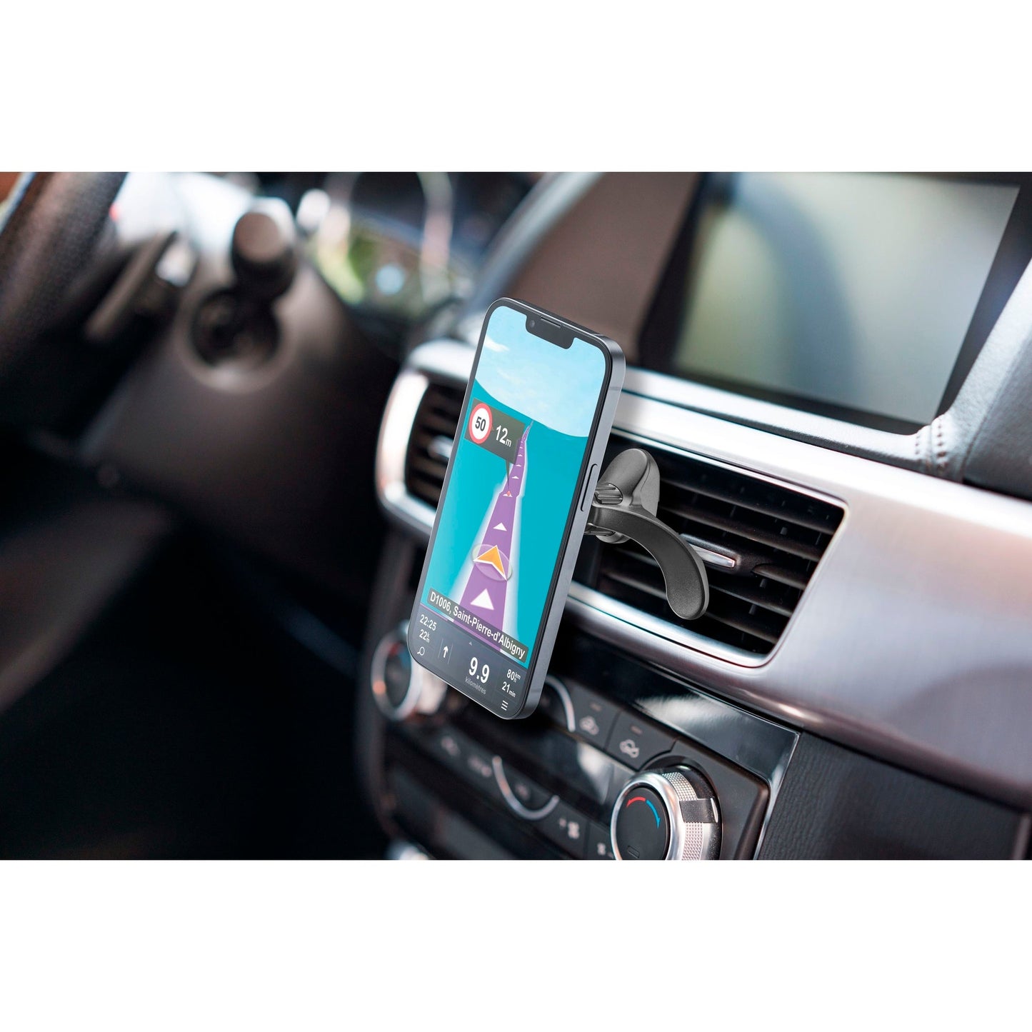 cellularline Kfz-Halterung TOUCH MAG AIR VENTS ab iPhone 12 (mit MAGSAFE) zur Befestigung an: Lüftungsgitter schwarz
