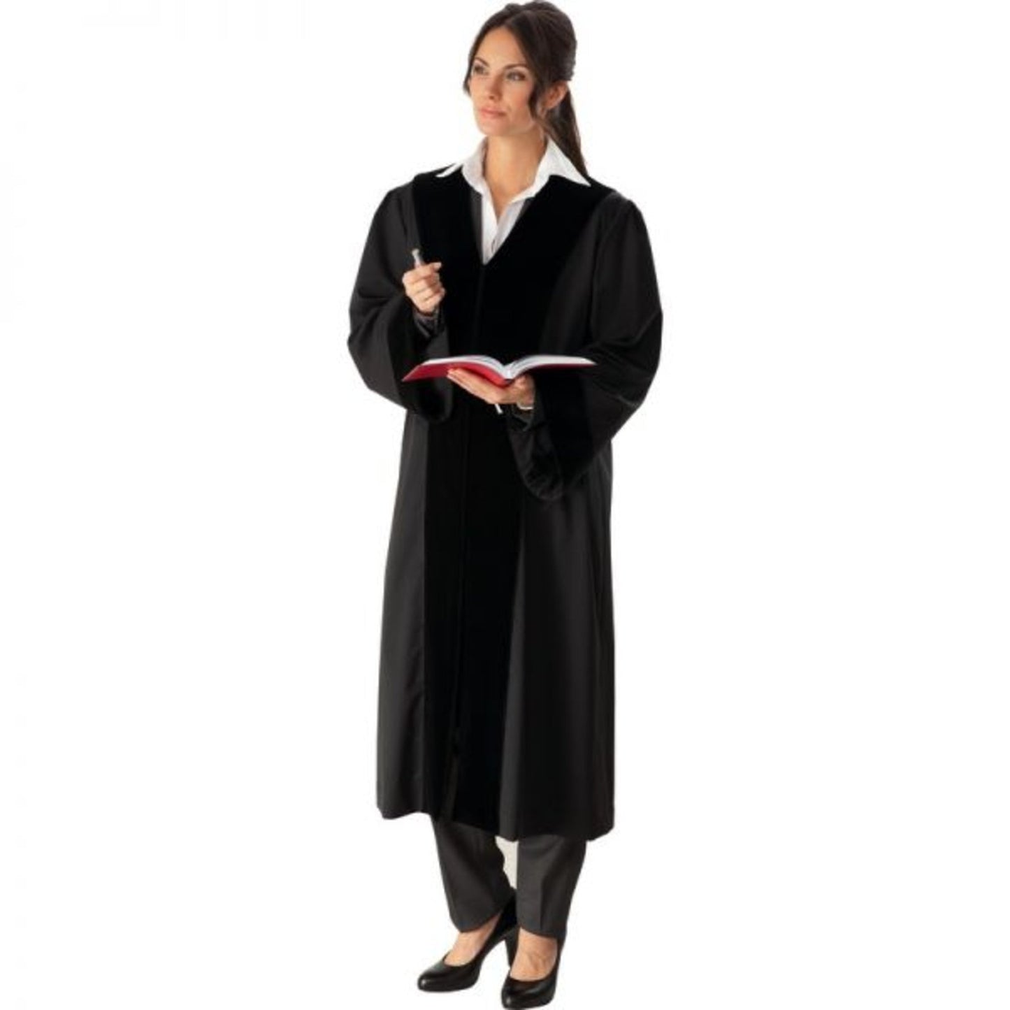 Soldan Robe Basic-Line 34/36 Damen 100 % Acetat schwarz
