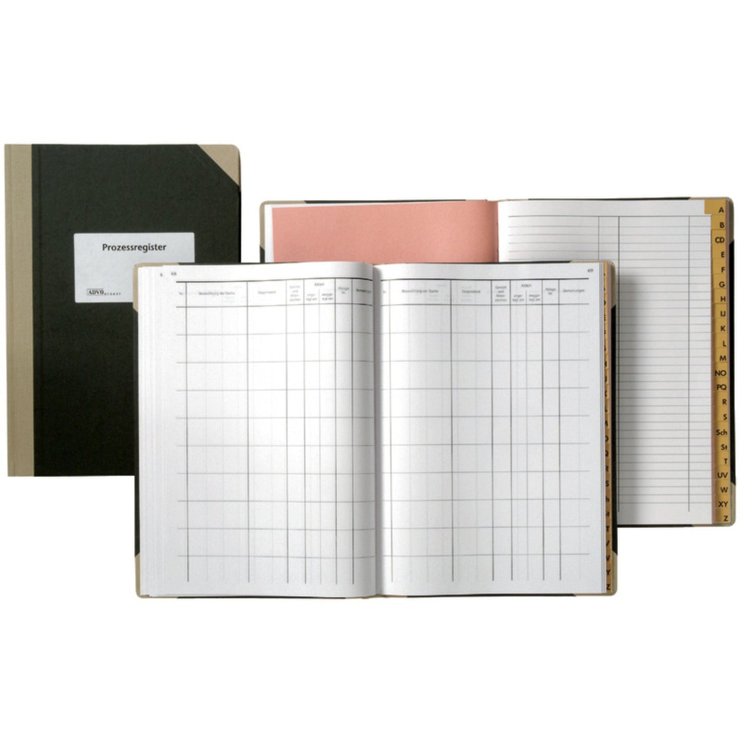 SoldanPlus Prozessregister DIN A4 1 Titelblatt, 140 Seiten Namensregister A - Z 304