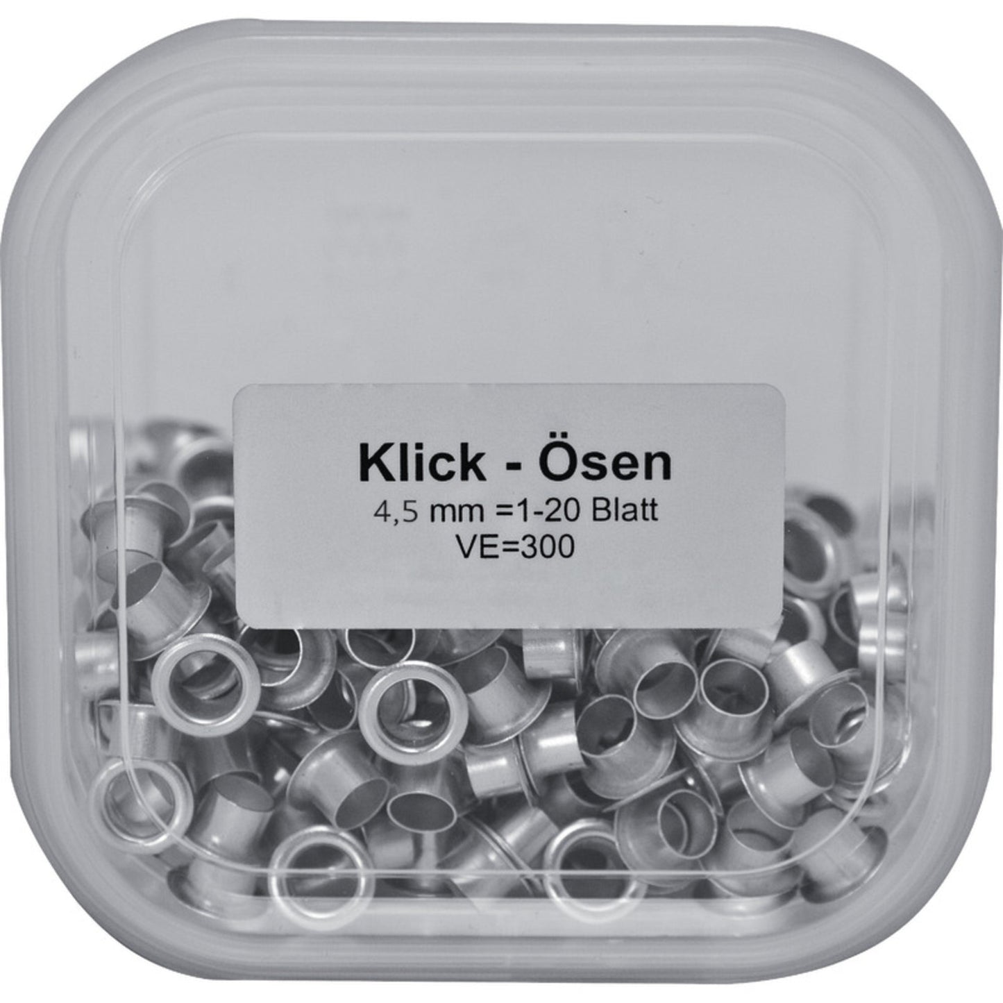 Soldan Ösen Klick-Öse Nr. 1 4,5mm Metall 300 St./Pack.