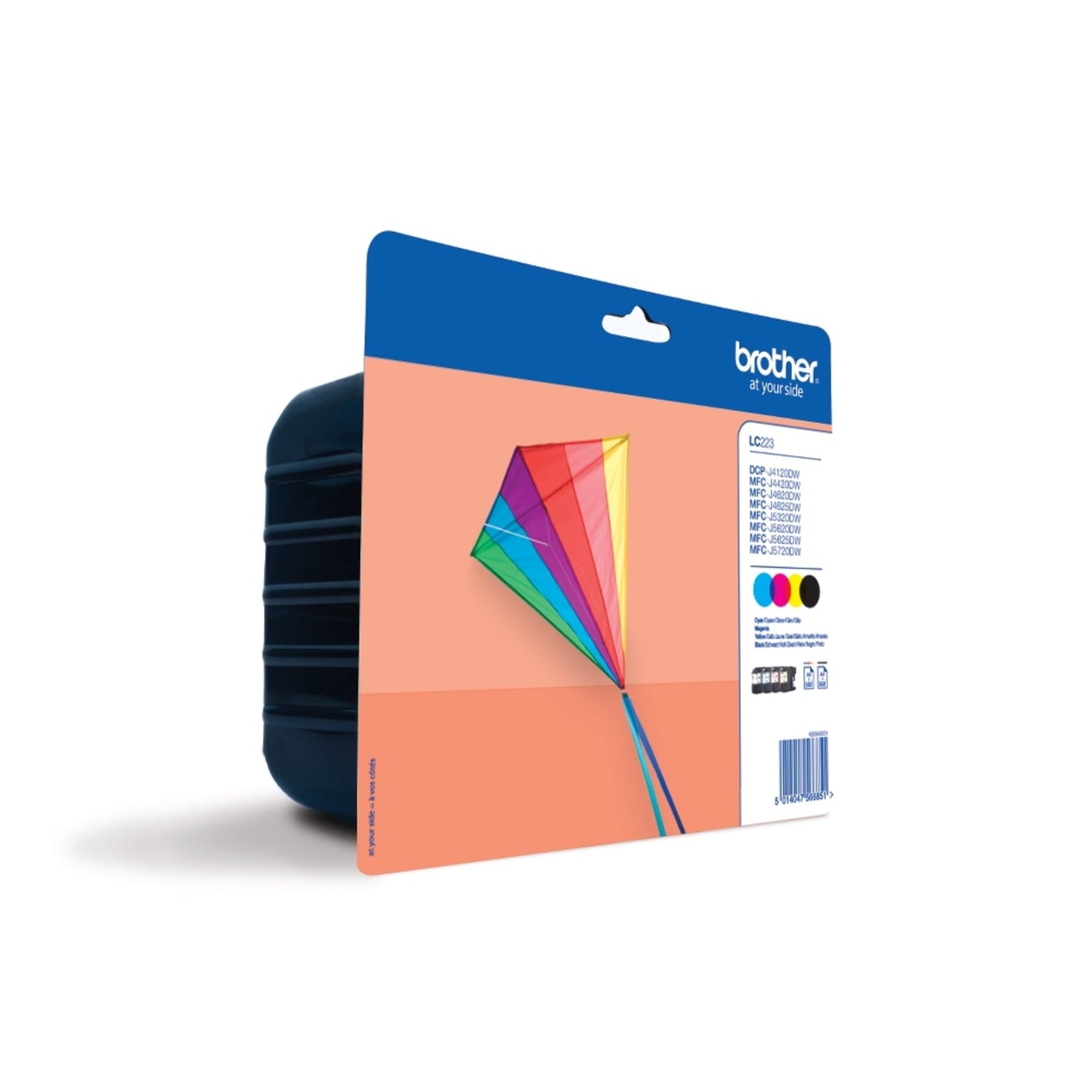 Brother Tintenpatrone Originalzubehör LC-223 ca. 4 x 550 Seiten schwarz, mehrfarbig 4 St./Pack.