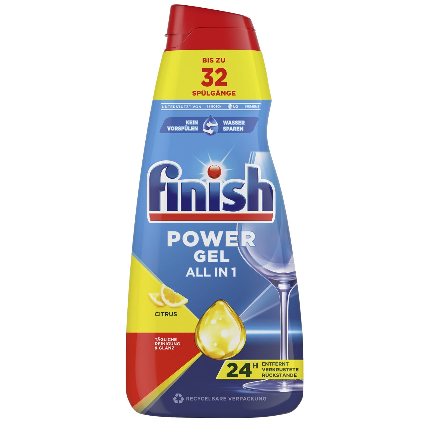 FINISH Maschinengeschirrspülmittel Power All in 1 Citrus Gel 650ml