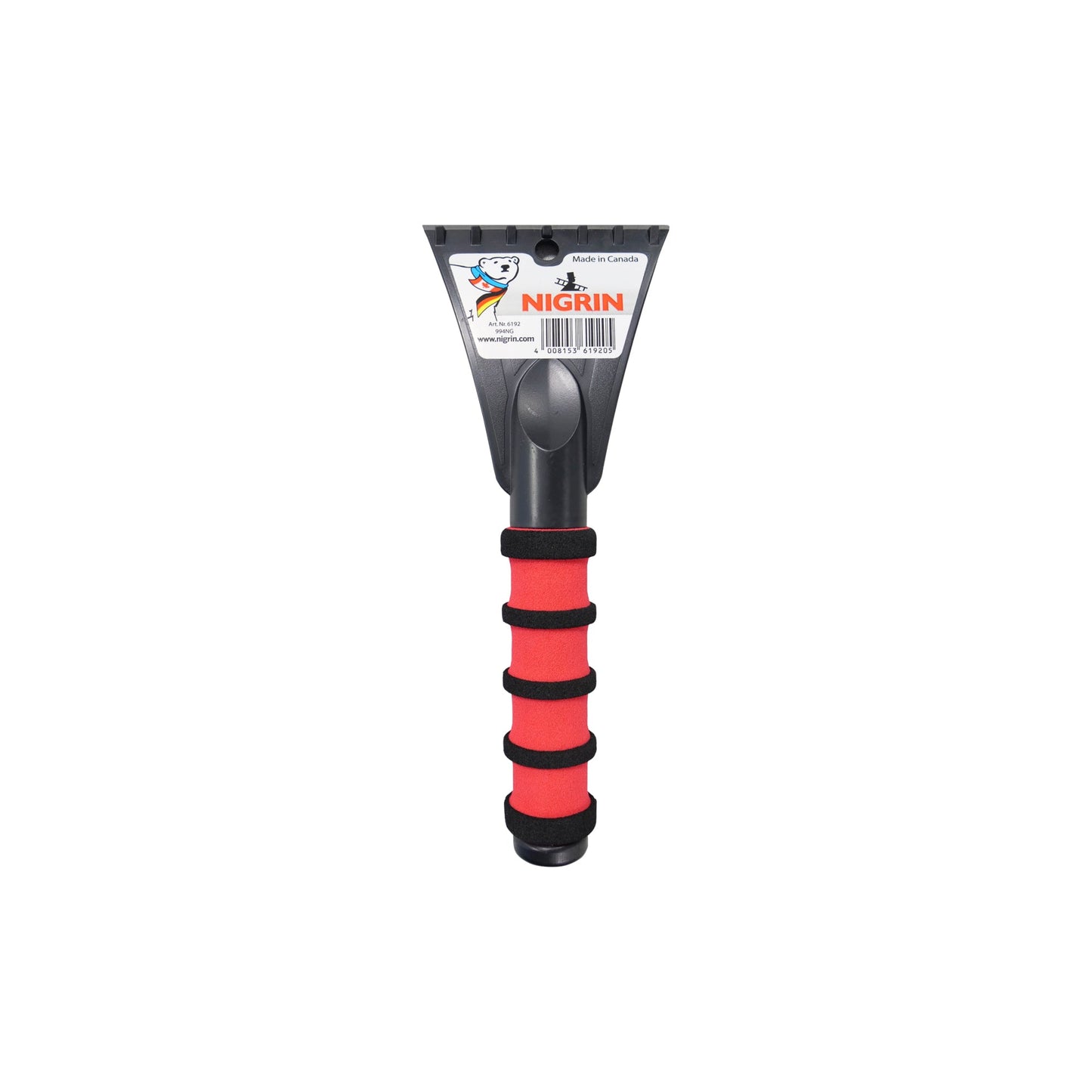 Eiskratzer 100mm 25cm Kunststoff rot/schwarz