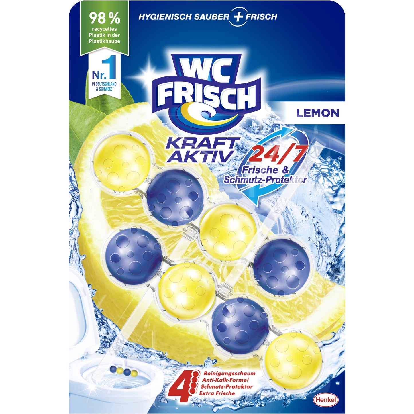 WC frisch WC-Duftspüler Kraft Aktiv Lemon 2 St./Pack.