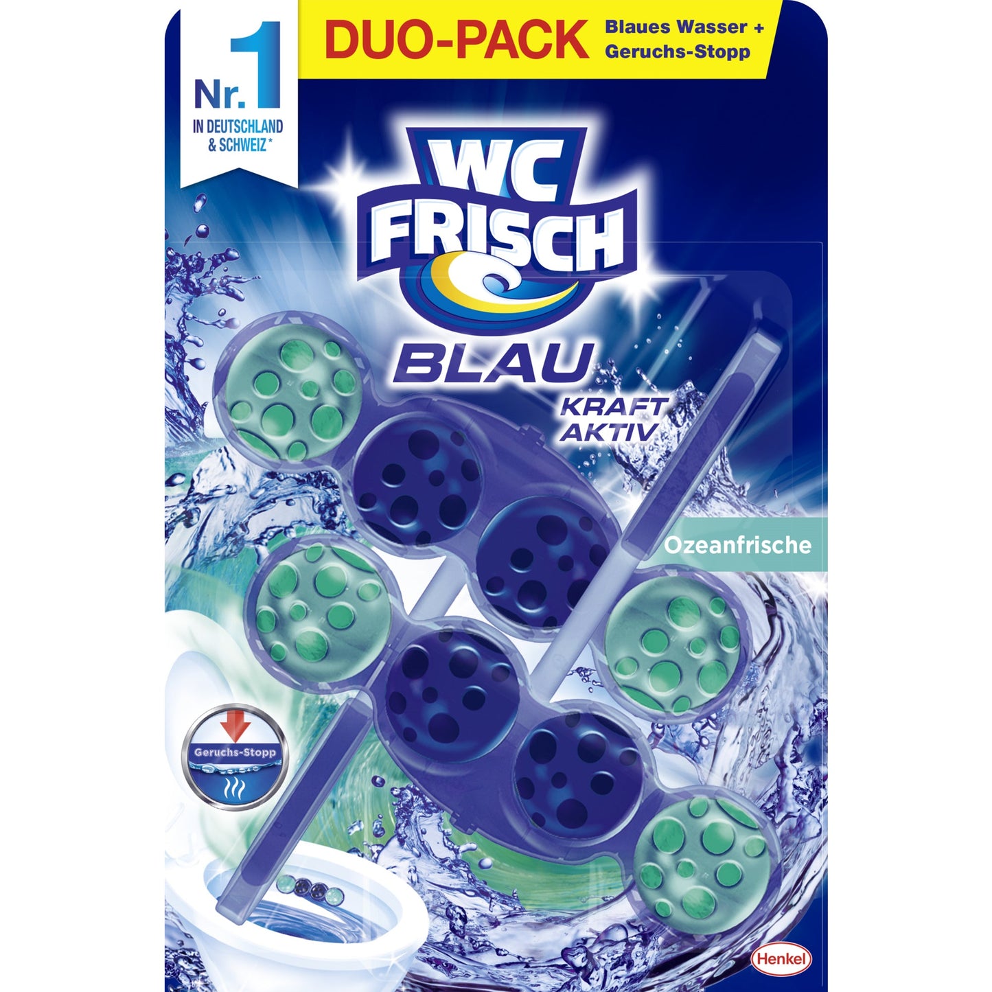 WC frisch WC-Duftspüler Kraft Aktiv Ozeanfrische 2 St./Pack.