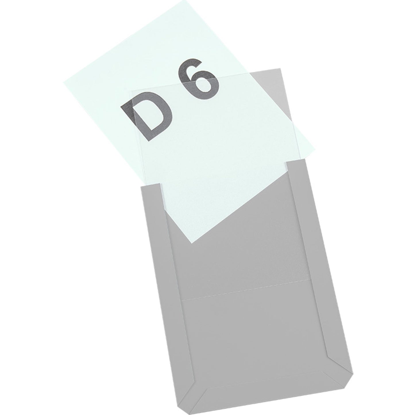 EICHNER Sichttasche DIN A6 Hart-PVC transparent 10 St./Pack.