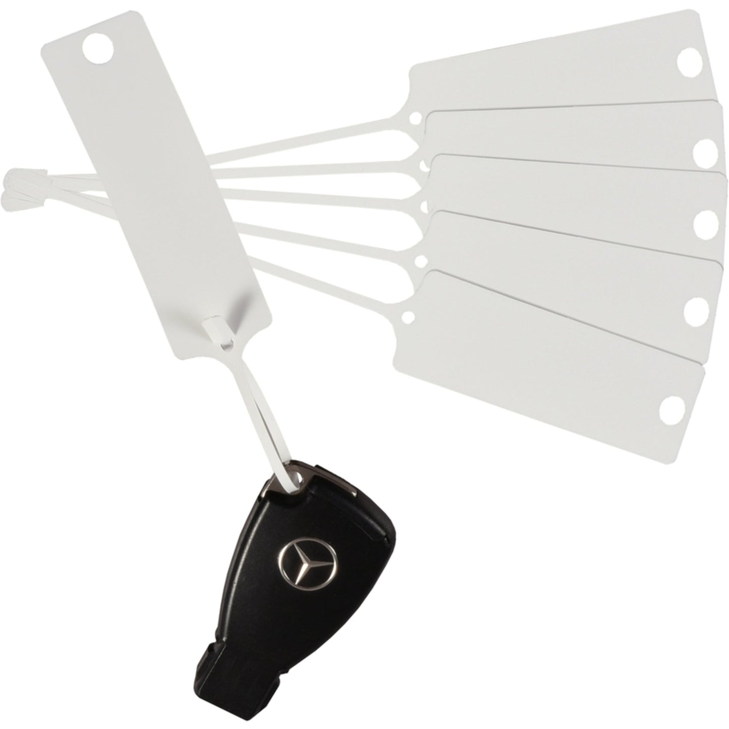 EICHNER Schlüsselanhänger Fix-Mini 190 x 25 x 1 mm (B x H x T) Lasche Polypropylen weiß 100 St./Pack.