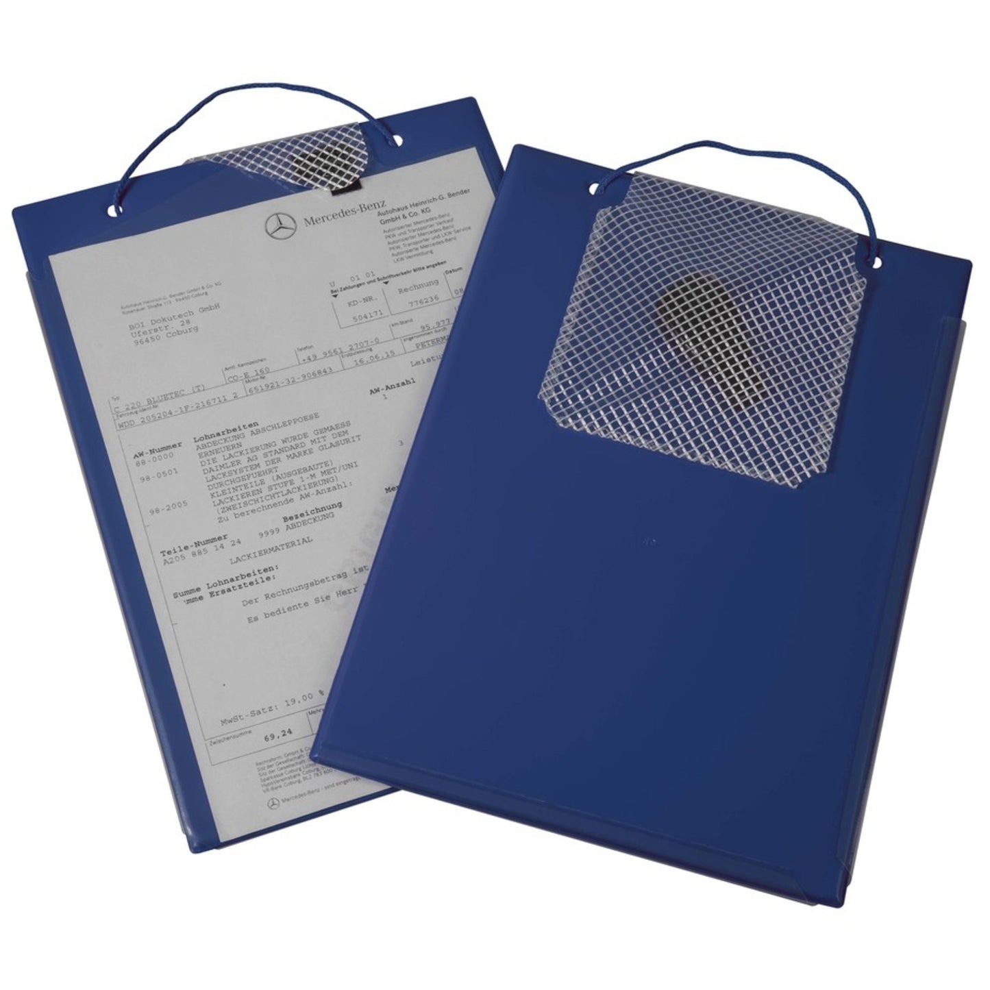 EICHNER Auftragstasche Edge DIN A4 inkl. Schlüsseltasche Pappe/PVC blau