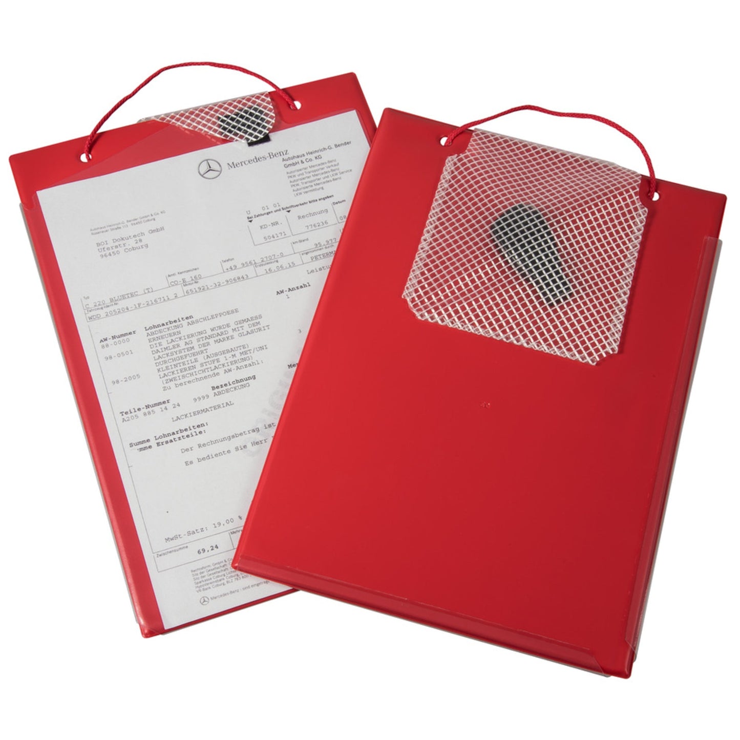 EICHNER Auftragstasche Edge DIN A4 inkl. Schlüsseltasche Pappe/PVC rot