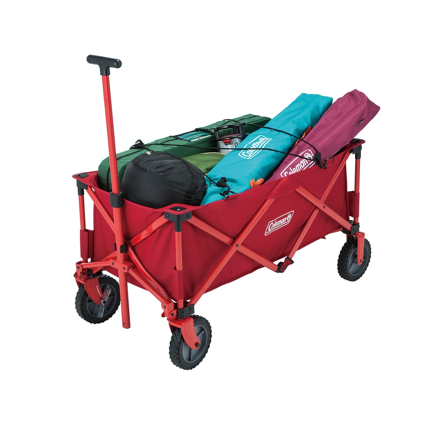 Coleman Bollerwagen Camping Wagon 106 x 100 x 53 cm (B x H x T) Tragfähigkeit: 85g 100 % Polyester Stahl rot