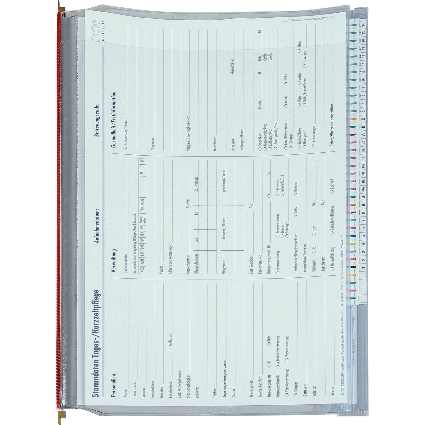 BOI Planettentasche Planette 9108-00529 DIN A4 Kunststoff grau/rot