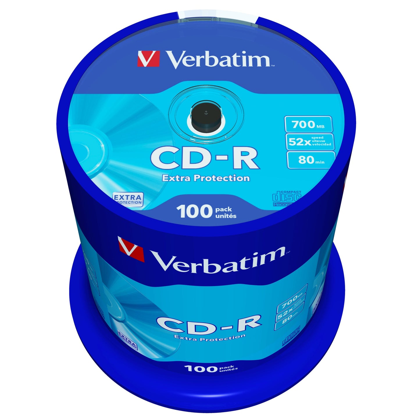 Verbatim CD-R 80min 700Mbyte 52x 100 St./Pack.