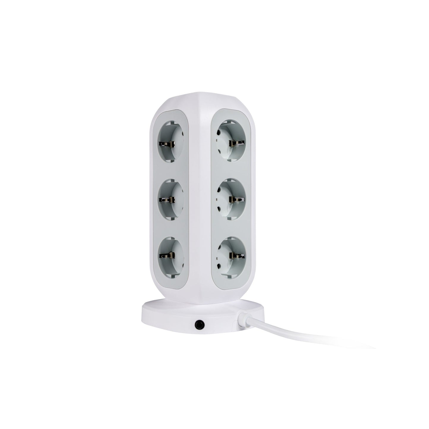 Verbatim Tischsteckdosenleiste 11 Steckdosen 2m 4 USB Ports weiß/grau