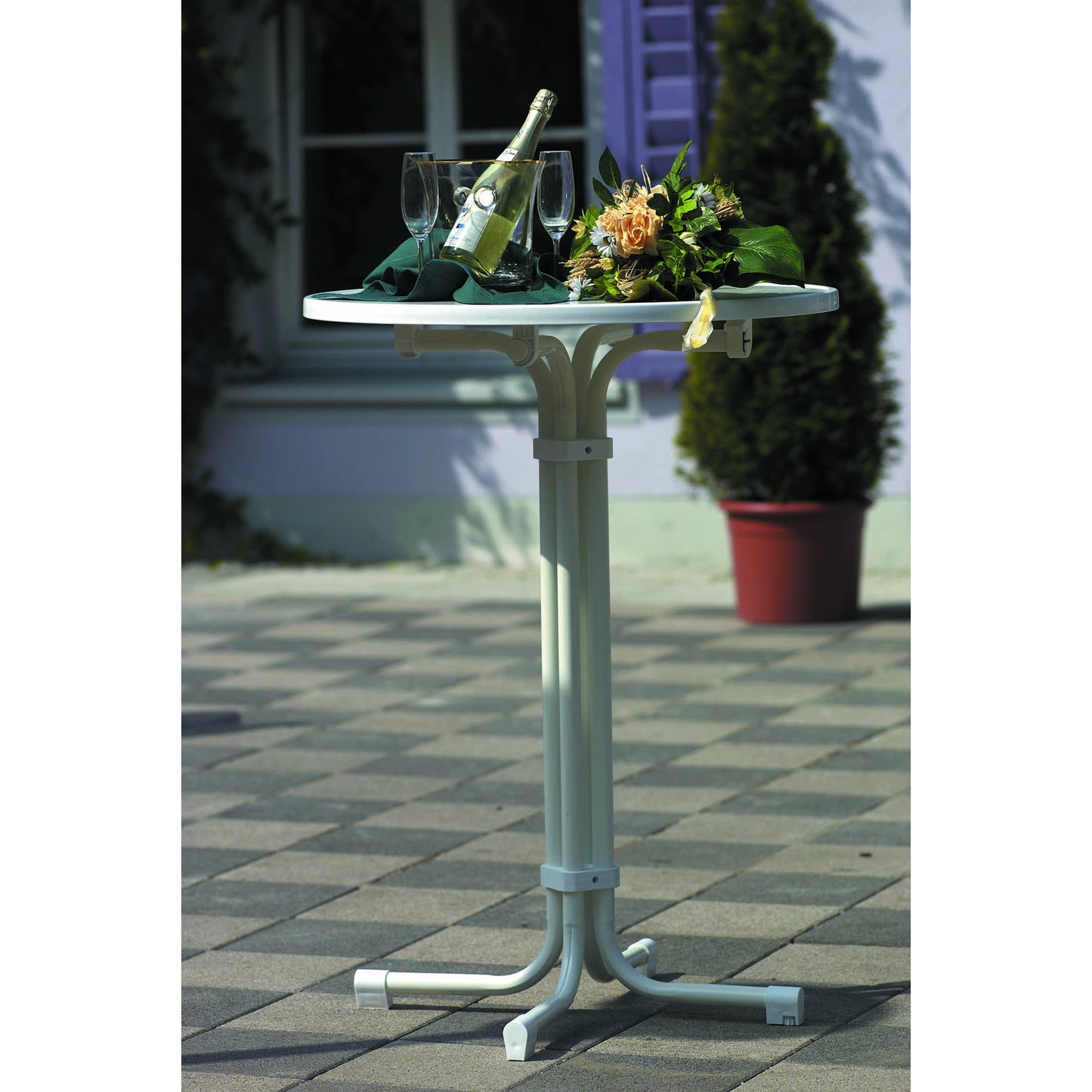 BEST Stehtisch Multiflex 800 x 1.100 mm (Ø x H) Alcolit