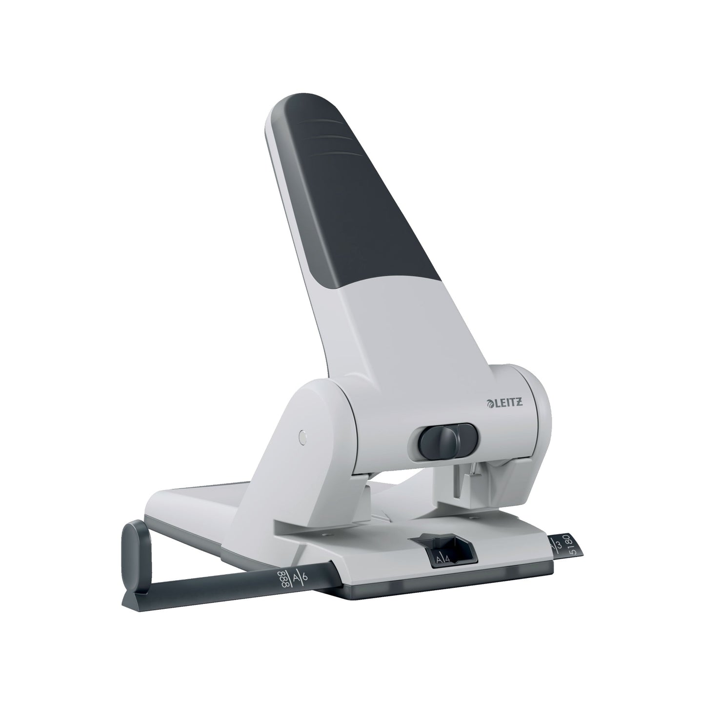 Leitz Registraturlocher 8cm 65 Bl. (80 g/m²) Metall/Kunststoff hellgrau