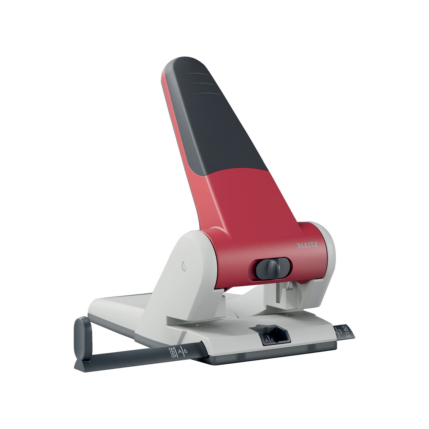 Leitz Registraturlocher 8cm 65 Bl. (80 g/m²) Metall/Kunststoff rot
